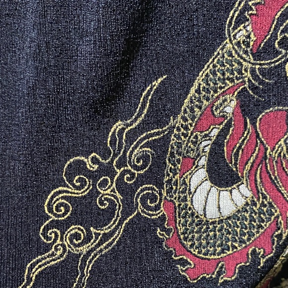 ES-SE Plus USA Vintage Black Red and Gold Dragon Print size 3X Tee - Picture 5 of 11